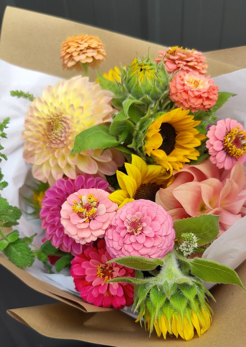 Hand-tied Bouquet of Earth-friendly Flowers