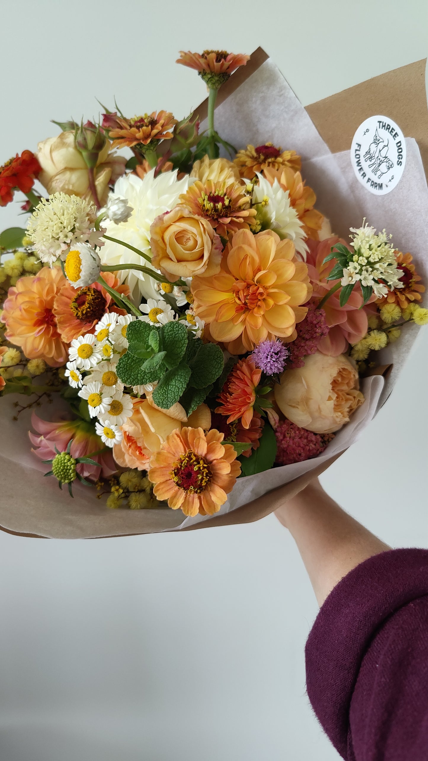 Hand-tied Bouquet of Earth-friendly Flowers