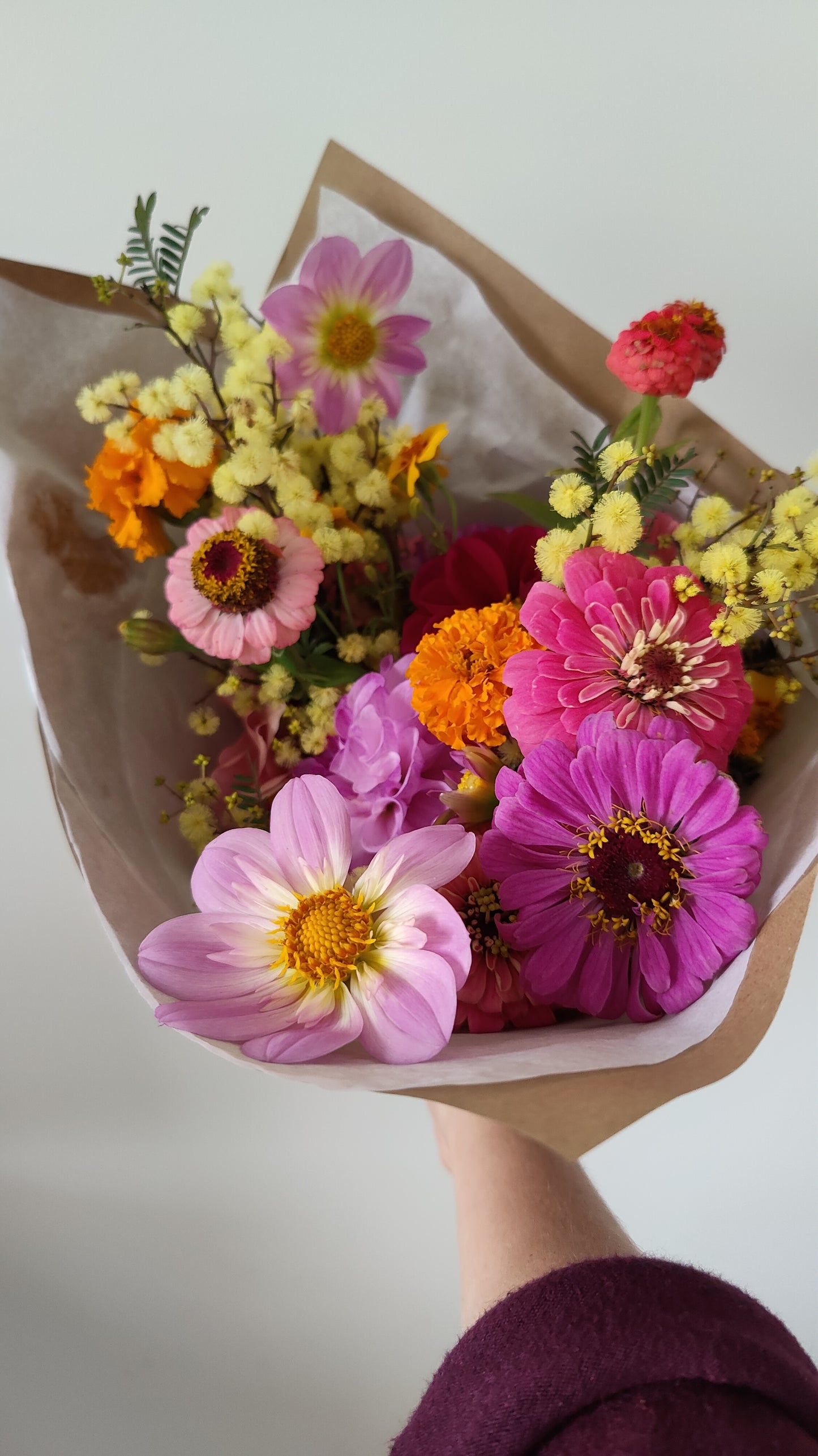 Hand-tied Bouquet of Earth-friendly Flowers