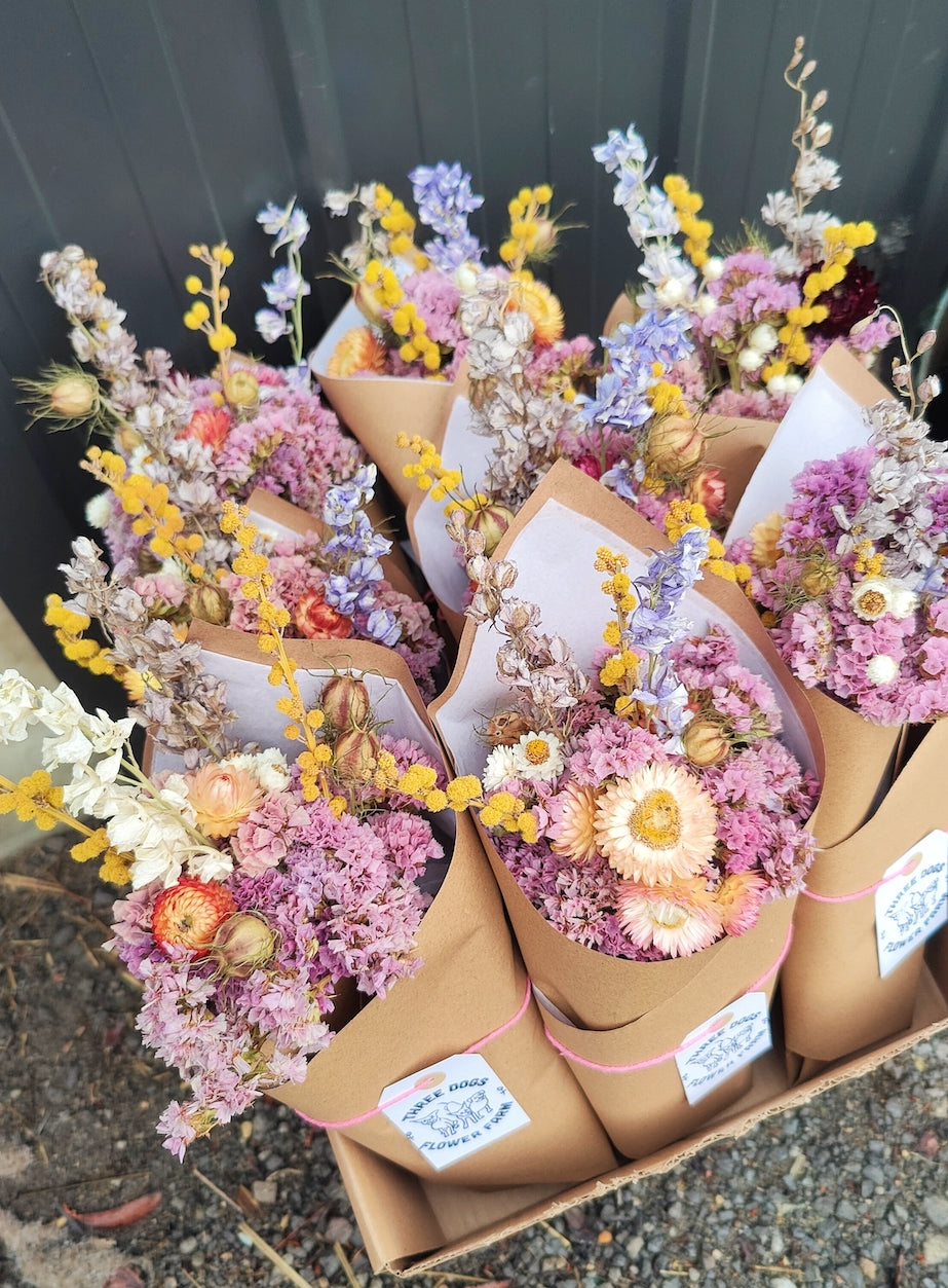 Dried Flower Posy of Earth-friendly Flowers