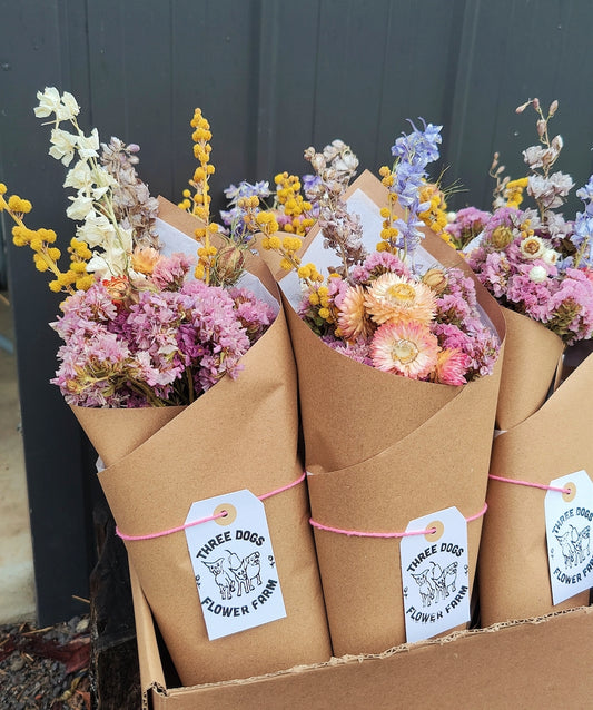 Dried Flower Posy of Earth-friendly Flowers